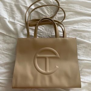 Telfar Medium Cream Bag - NEW never used